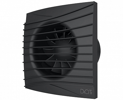 Вентилятор осевой вытяжной с обратным клапаном SILENT 4C Matt Black