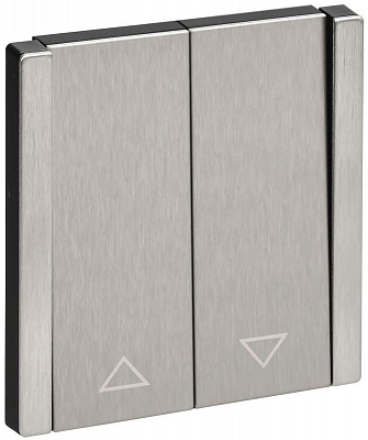 Выключатель жалюзи 10А IEK FORTE&PIANO FP711M FP-V15-0-10-1-M-K50 металл никель