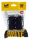Розетка с заземлением и защитными шторками IEK Brite РС14-1-0-БрЧ черный BR-R14-16-K02