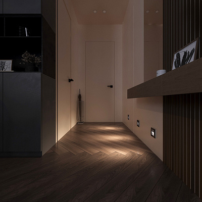 Встраиваемая LED подсветка Werkel серебряные a062472