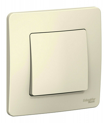 Выключатель одноклавишный SE Blanca молочный BLNVS010102