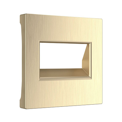 Накладка для двойной розетки RJ-45 Werkel шампань рифленый a051415