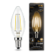 Лампа Gauss Filament Свеча 11W 810lm 2700К Е14 LED 103801111 (20 шт)