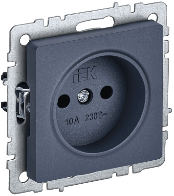 Розетка IEK Brite РС10-1-0-БрМ маренго BR-R10-10-K35