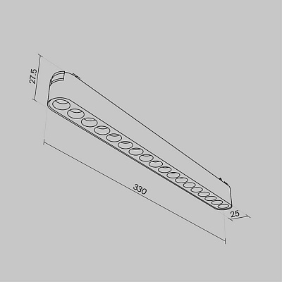 Трековый светильник Maytoni Points Radity TR082-1-18W3K-M-B