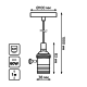 Светильник подвесной Gauss Decor PL041
