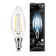 Лампа Gauss Filament Свеча 11W 830lm 4100К Е14 LED 103801211 (12 шт)