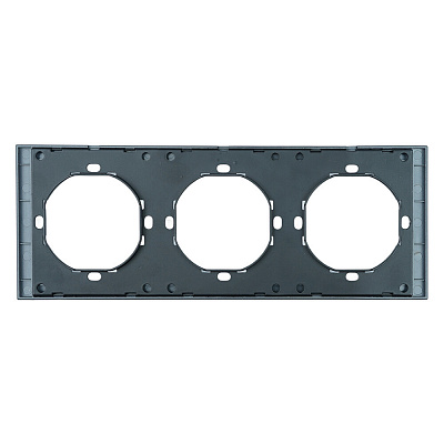 Рамка 3-местная, STEKKER Мия, PFR00-3003-05, черный бархат