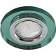 Встраиваемый светильник Ecola MR16 DL1650 GU5.3 Glass изумруд/хром 25x95 FR1650EFF