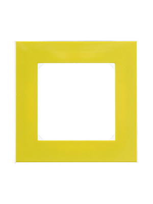 Рамка на 1 пост ABB Levit желтый/дымчатый черный 2CHH015010A6064