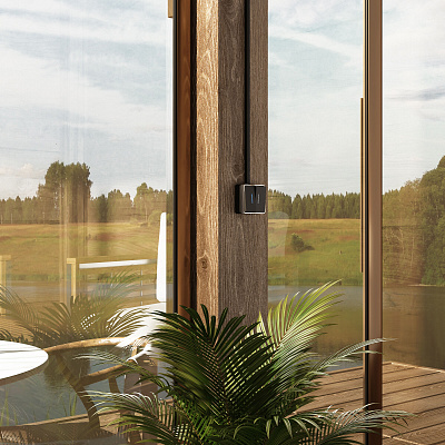 Выключатель двухклавишный с подсветкой Werkel Gallant черный/хром a050975