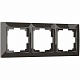 Рамка на 3 поста серо-коричневый Werkel Fiore W0032207 a051033