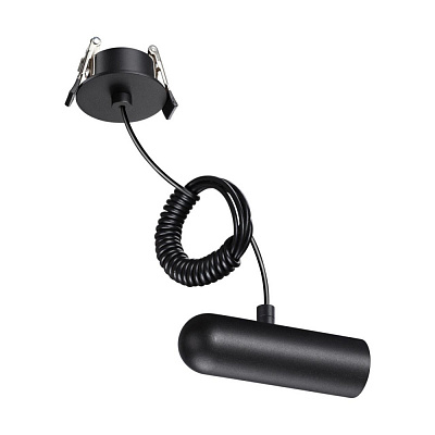 База встраиваемая для ввода питания с заглушкой и проводом-подвесом 2м Novotech Glat 359384