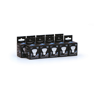 Лампа Gauss MR16 5W 530lm 4100K GU10 LED 101506205 (2 шт)
