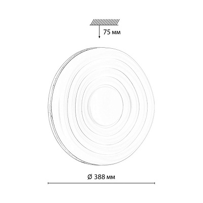 Настенно-потолочный светодиодный светильник Sonex Fass Wood 7674/DL