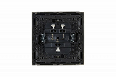 Выключатель двухклавишный IEK Forte&Piano сталь 10А FP505