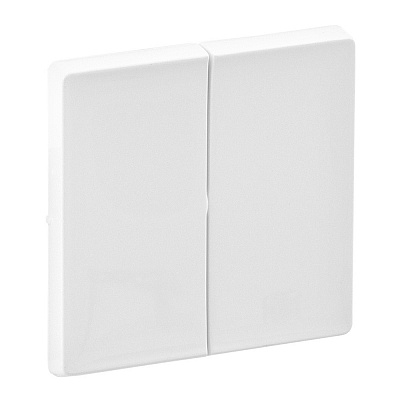 Лицевая панель для двухклавишного выключателя белая Legrand Valena Life 755020