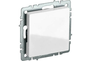 Заглушка с суппортом IEK Brite МЗ10-БрБ белый BR-PL10-K01