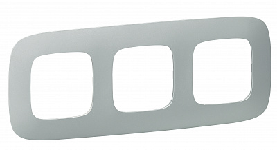 Рамка на 3 поста универсальная алюминий Legrand Valena Alure 754393