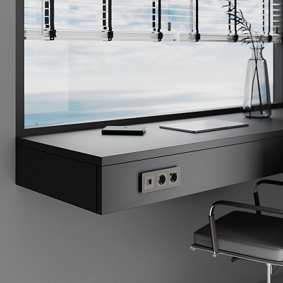 Розетка RJ-45 Werkel графит акриловый a064095