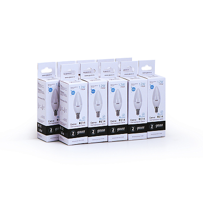 Лампа Gauss Elementary Свеча 12W 920lm 4100K Е14 LED 33122 (3 шт)