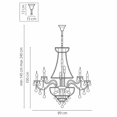 Подвесная люстра Osgona Classic 700292