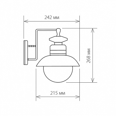 Уличный настенный светильник Elektrostandard Talli GL 3002D a038481