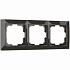 Рамка на 3 поста Werkel Snabb basic W0032007 коричневая a051298