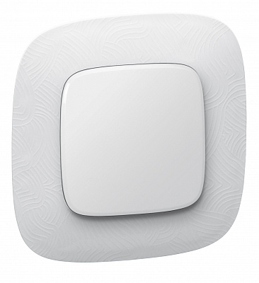 Лицевая панель для выключателей одноклавишных белая Legrand Valena Alure 755005