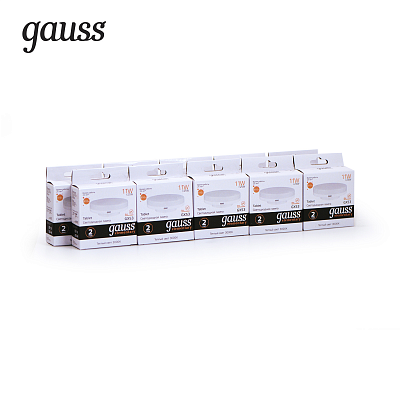Лампа Gauss Elementary GX53 11W 810lm 3000K LED 83811 (12 шт)