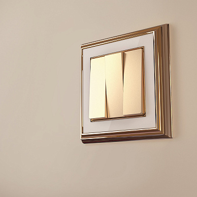 Набор клавиш для выключателя трехклавишного Werkel шампань a050860