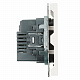 Розетка 2-местная USB + Type C (механизм), STEKKER Эмили, 250В, 20W, RST10-5115-01, белый фарфор, soft touch
