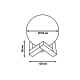Настольная лампа Gauss 3D Луна LED NN003