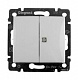 Выключатель двухклавишный с индикацией белый Legrand Valena Classic 774445