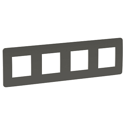 Рамка на 4 поста серая SE Unica Studio NU280821