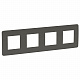 Рамка на 4 поста серая SE Unica Studio NU280821