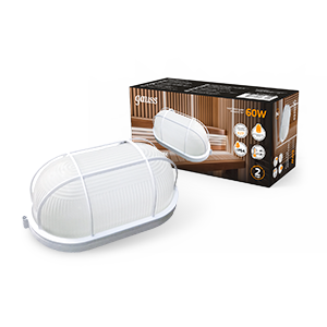 Светильник Gauss НБП IP54 212*105*85 овал с решеткой под лампу Е27 max 60W 926602216