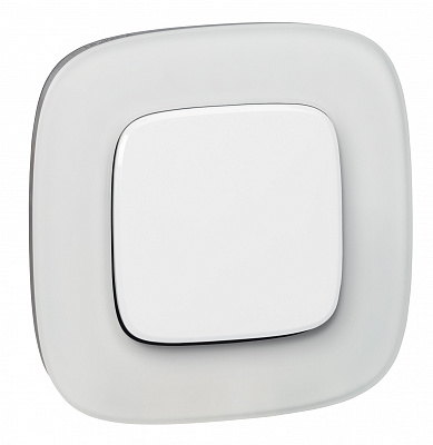 Рамка на 1 пост универсальная белое стекло Legrand Valena Alure 755541