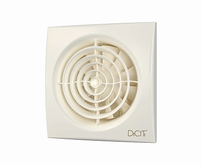 Вентилятор осевой вытяжной с обратным клапаном AURA 4С Ivory