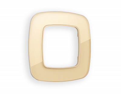 Рамка OMEGA Radian (Шампань Стекло органическое) на 1 пост OF320601