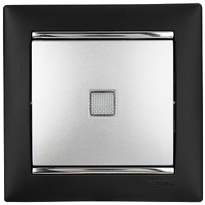 Рамка на 1 пост черная Legrand Valena Classic 770391