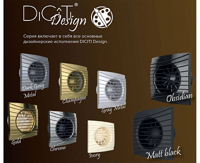 Вентилятор осевой вытяжной с обратным клапаном SILENT 4C Matt Black