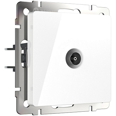 Розетка ТВ проходная Werkel белые a051116
