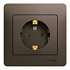 Розетка SE Glossa шоколад GSL000842
