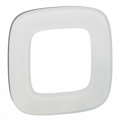 Рамка на 1 пост универсальная белое стекло Legrand Valena Alure 755541