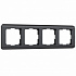 Рамка на 4 поста Werkel Stream W0042104 графит a051278