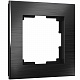 Рамка на 1 пост Werkel Aluminium W0011708 черная a050949