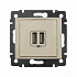 Розетка 2USB слоновая кость Legrand Valena Classic 774170