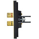 Аудиорозетка 4-местная IEK FORTE&PIANO FP839M FP-S40-M-K41 металл серый сланец