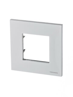 Рамка на 1 пост 2М ABB Zenit NIE N2271 BL  белый 2CLA227100N1101